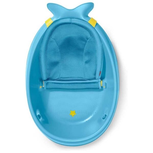 Bañera para bebés Skip Hop Moby, 3 en 1 Smart Sling Tub, Azul - Image 2