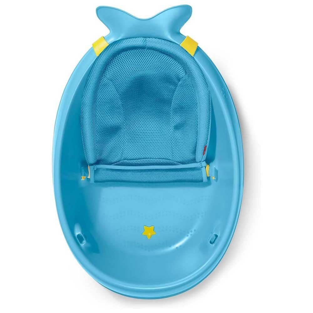 Bañera para bebés Skip Hop Moby, 3 en 1 Smart Sling Tub, Azul - Image 2