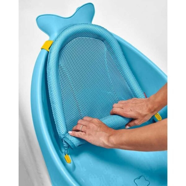 Bañera para bebés Skip Hop Moby, 3 en 1 Smart Sling Tub, Azul - Image 3