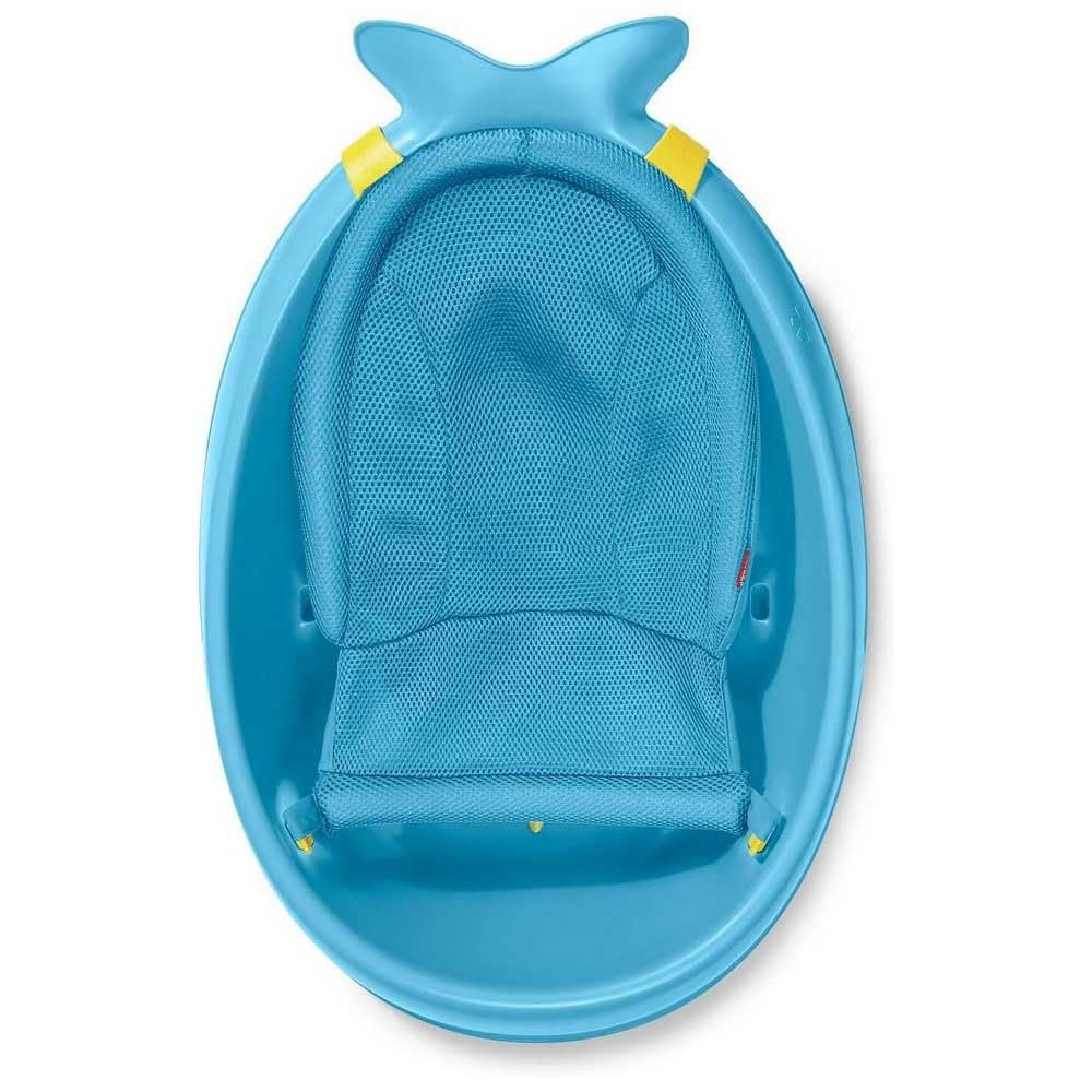 Bañera para bebés Skip Hop Moby, 3 en 1 Smart Sling Tub, Azul - Image 4