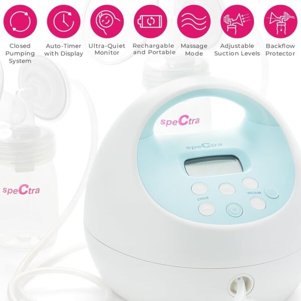 Spectra Baby USA - S1 Extractor de leche doble/simple eléctrico de uso hospitalario. Batería recargable. - Image 2