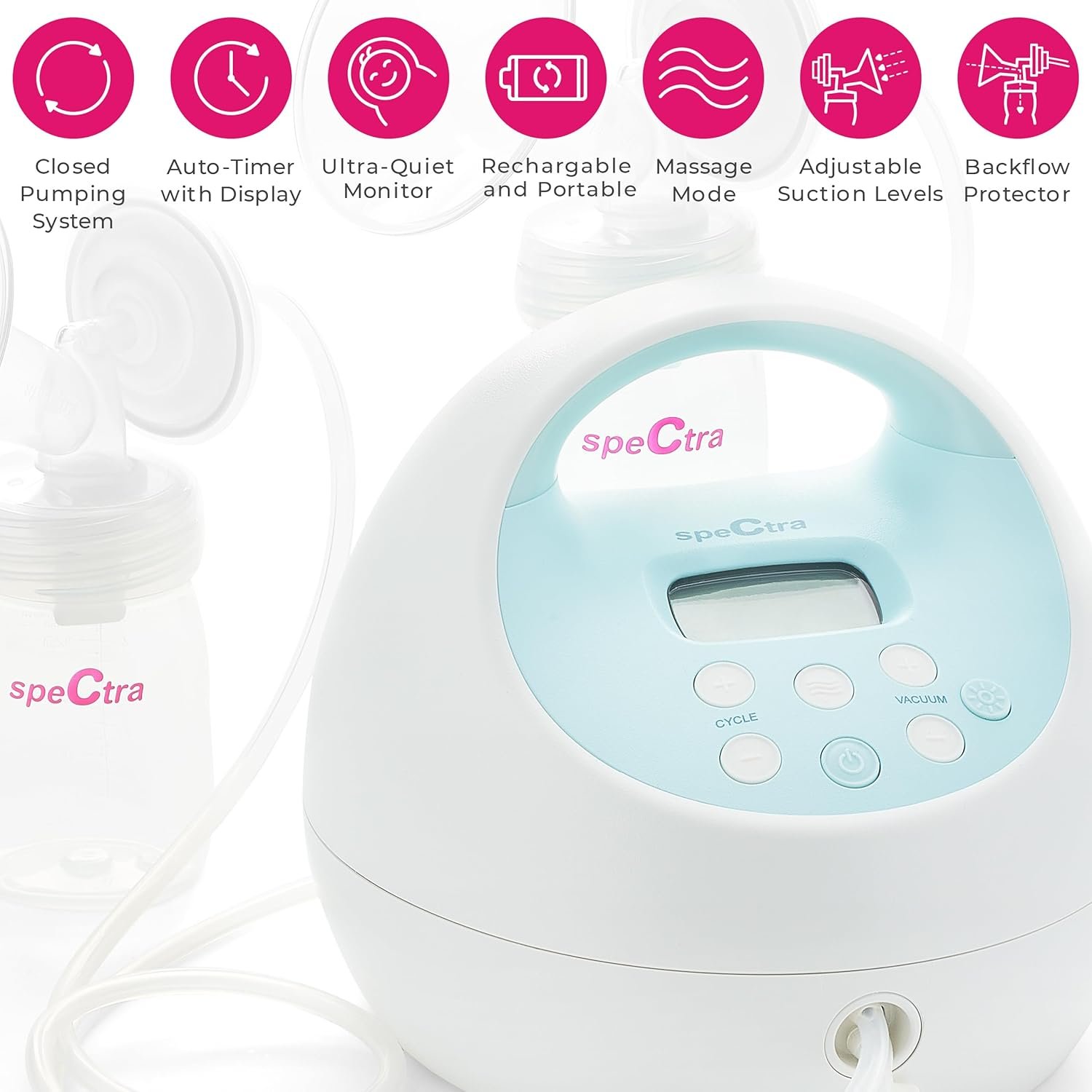 Spectra Baby USA - S1 Extractor de leche doble/simple eléctrico de uso hospitalario. Batería recargable. - Image 2
