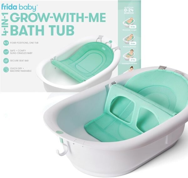 Frida Baby Bañera de bebé 4 en 1 Grow-with-Me