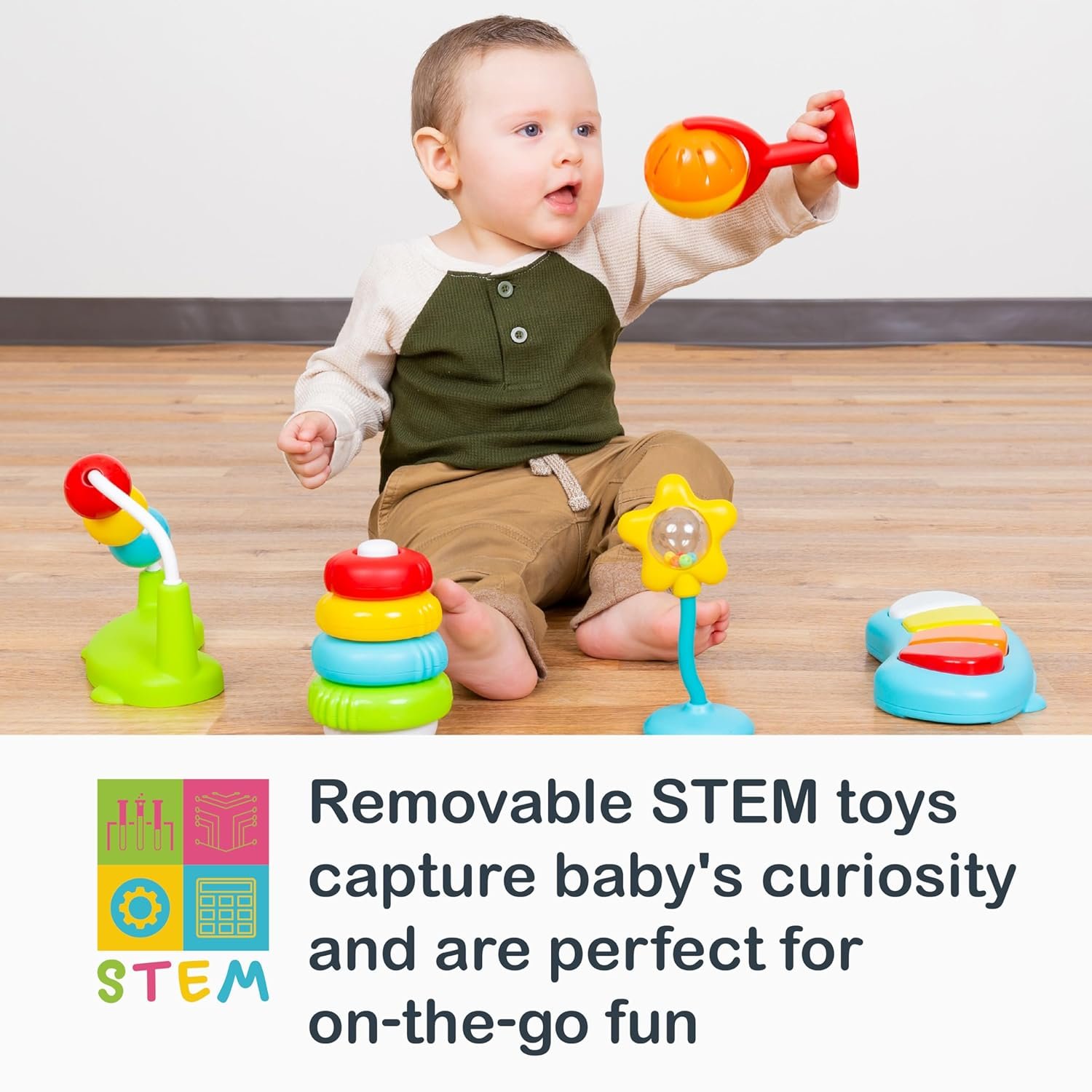 Smart Steps® Bounce N' Play Centro de actividades 3 en 1, Woodland Walk - Image 7